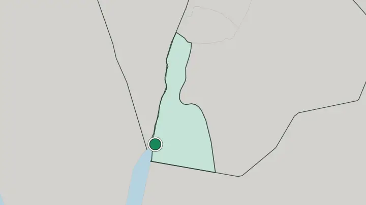 Map of Aqaba in Jordan