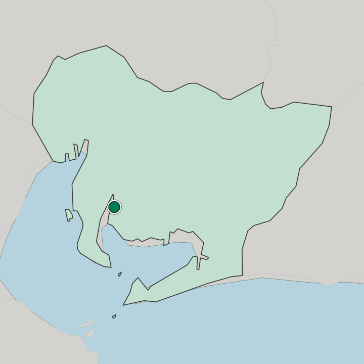 Map showing Hekinan — In Aichi-ken