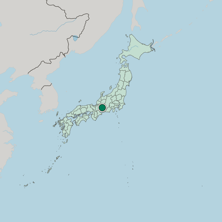 Map showing Kasugai — In Japan