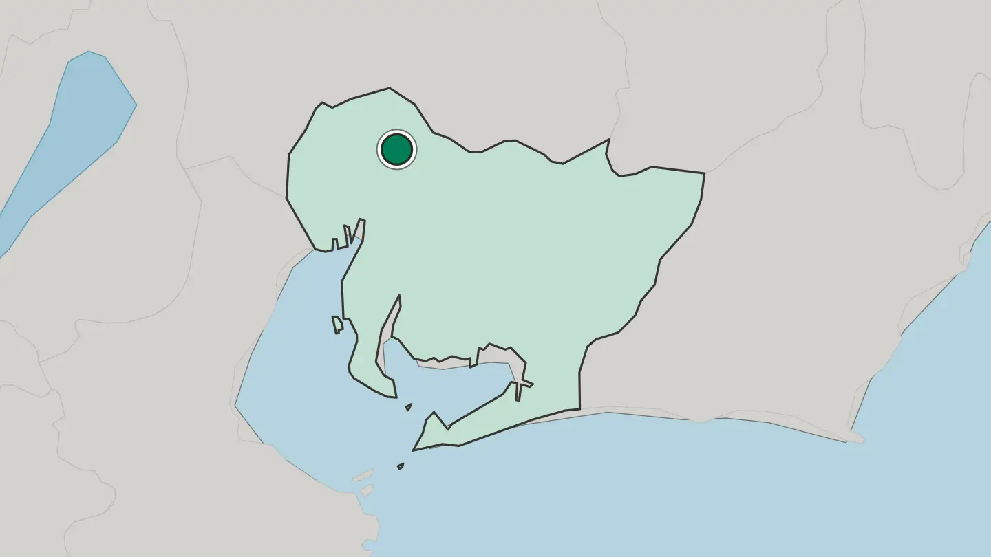 Map of Kasugai in Japan