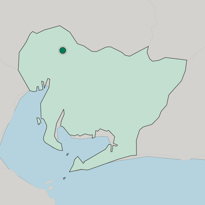 Map showing Kasugai — In Aichi-ken