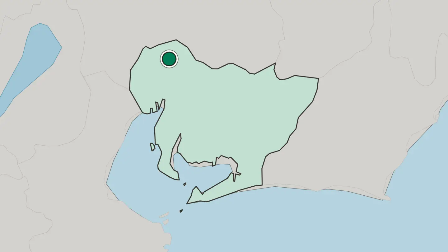 Map of Komaki in Japan