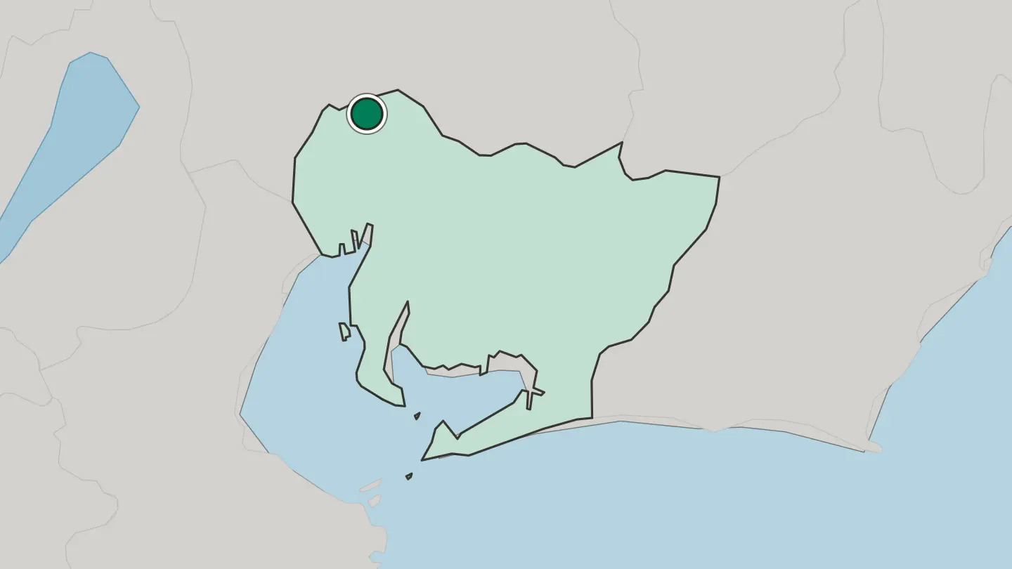 Map of Kōnan in Japan