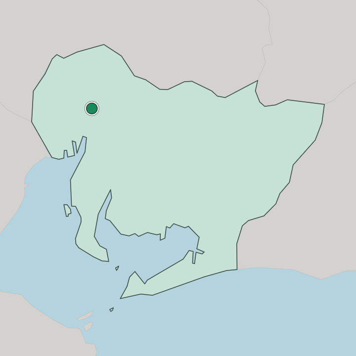 Map showing Nagoya — In Aichi-ken