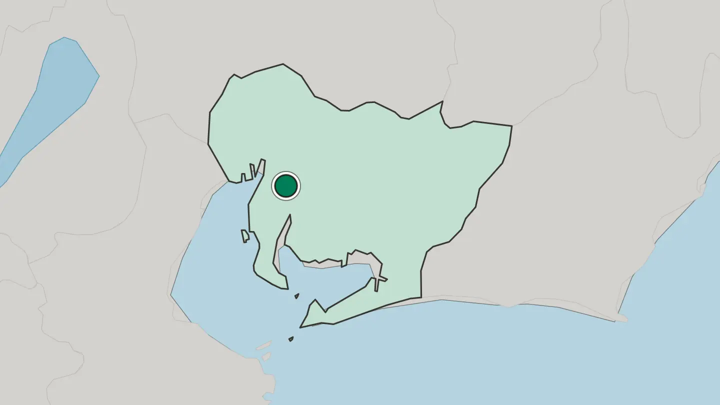 Map of Ōbu in Japan