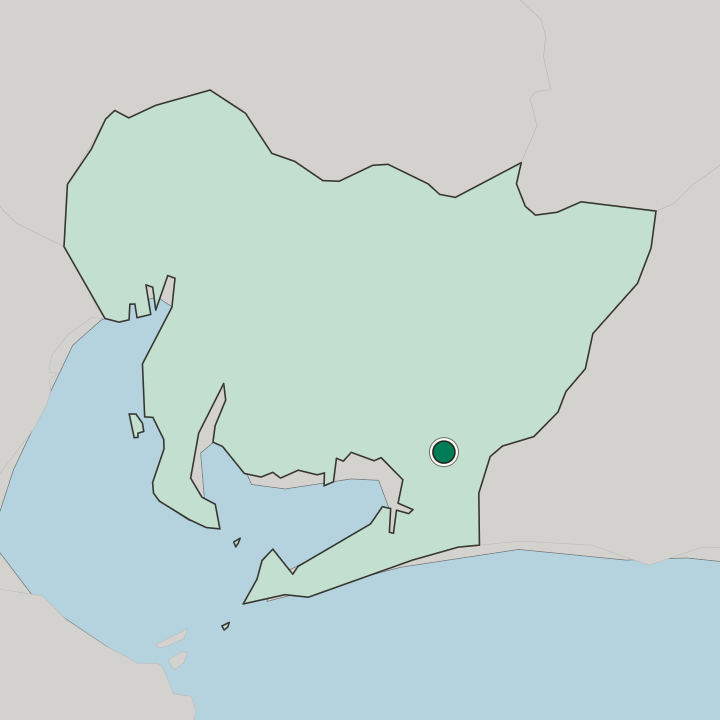 Map showing Toyokawa — In Aichi-ken