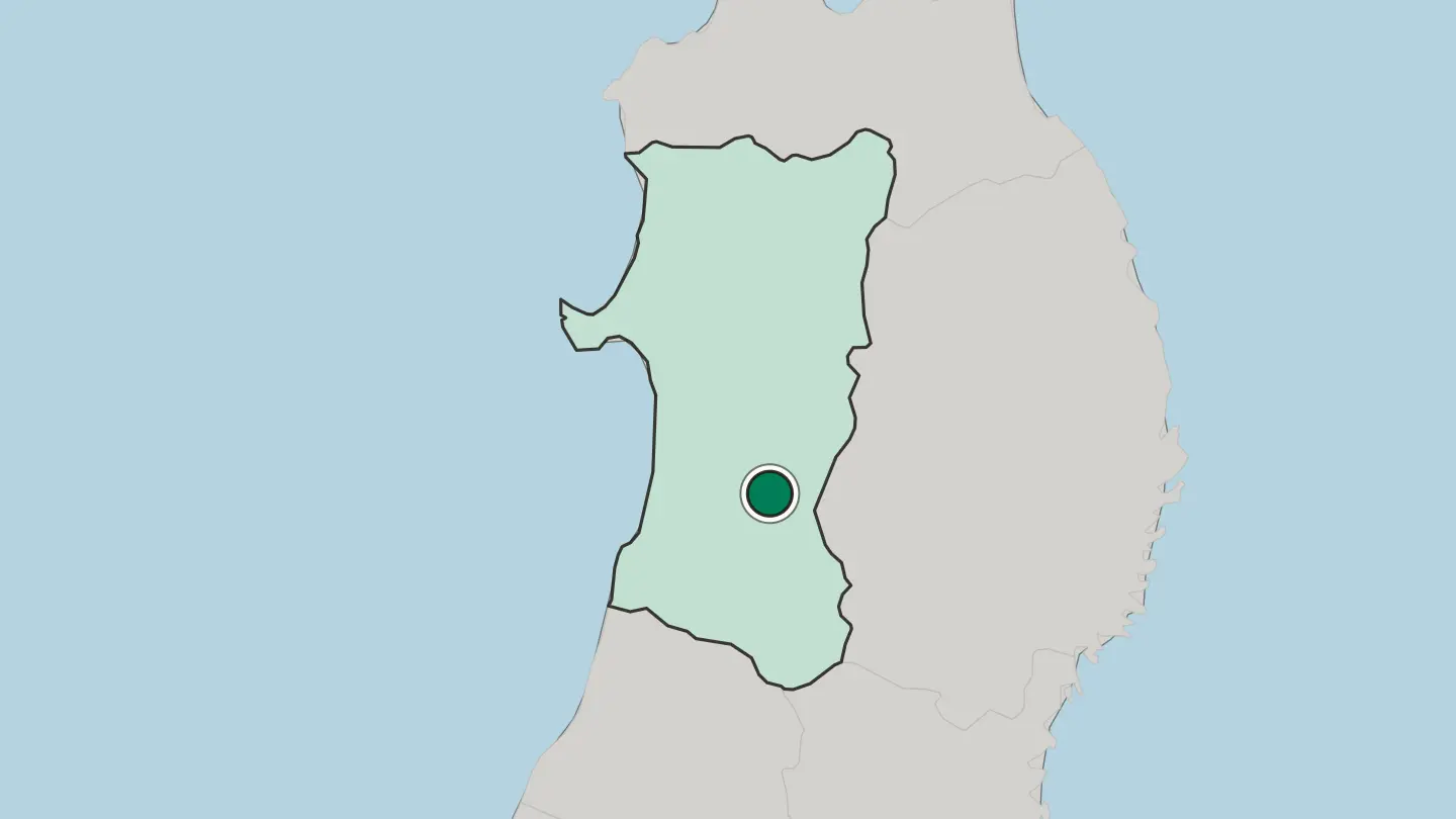 Map of Daisen in Japan