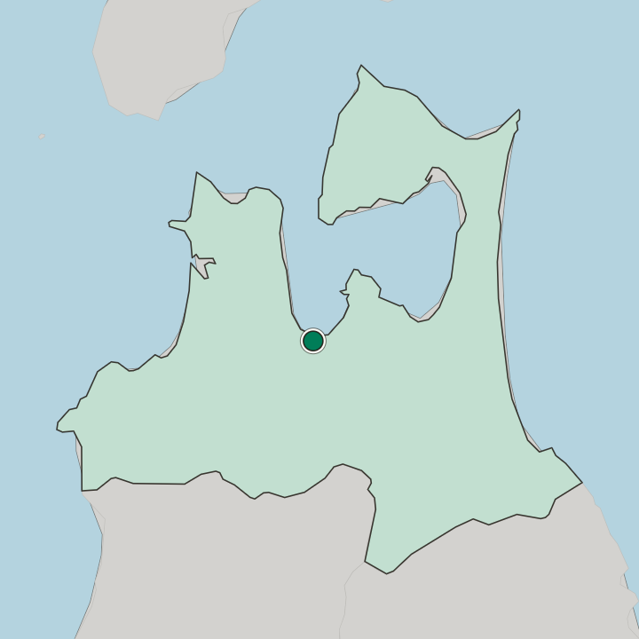 Map showing Aomori — In Aomori-ken
