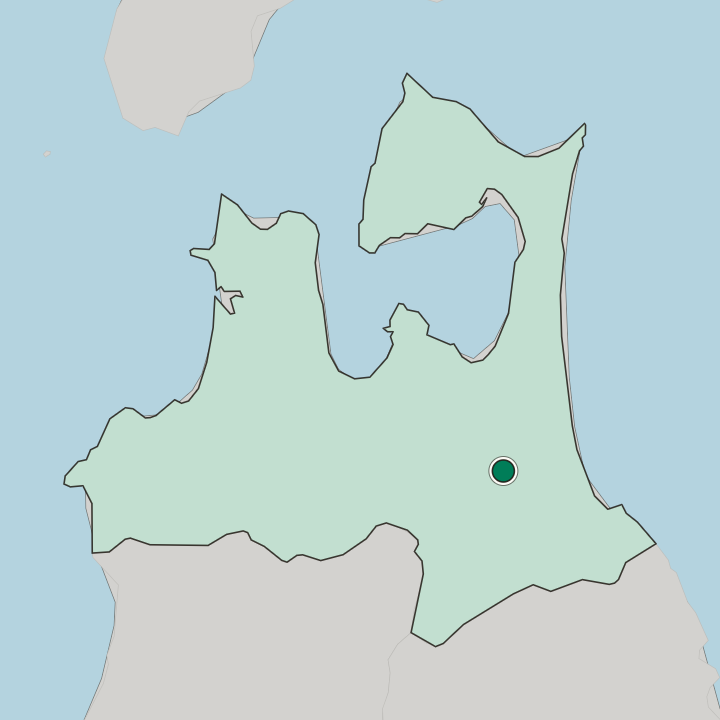 Map showing Towada — In Aomori-ken