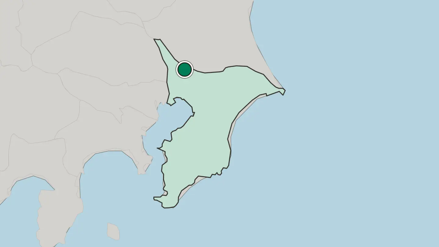 Map of Abiko in Japan