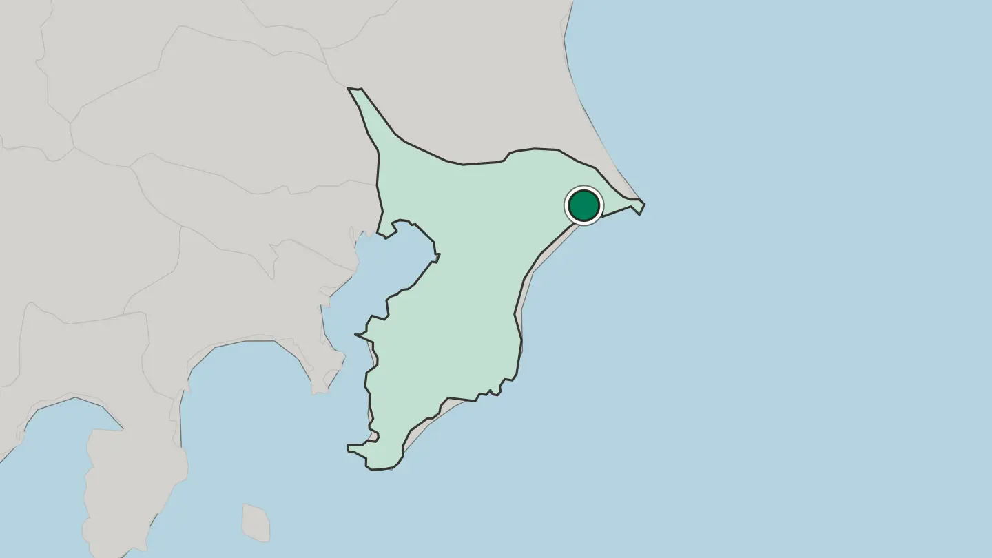 Map of Asahi in Japan