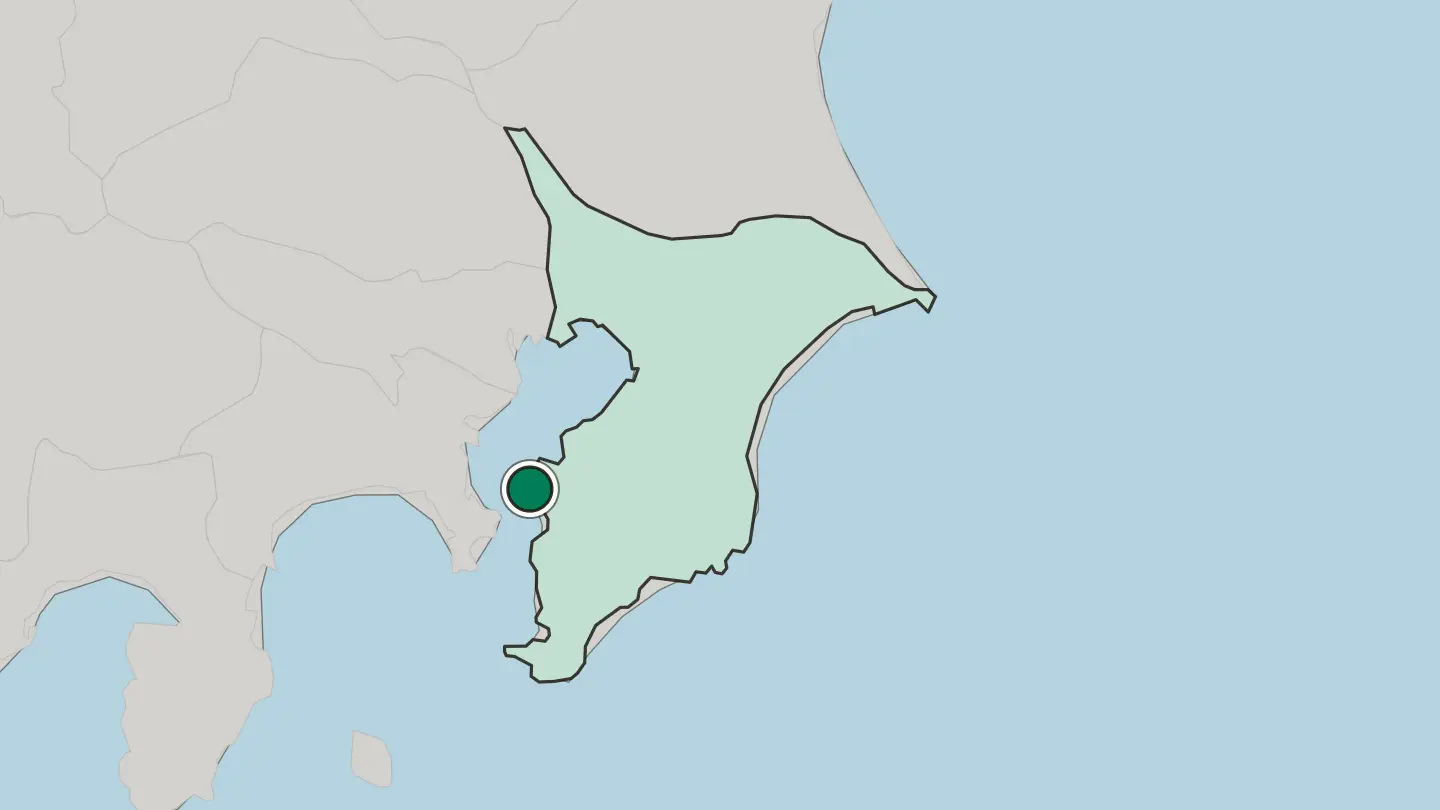 Map of Futtsu in Japan