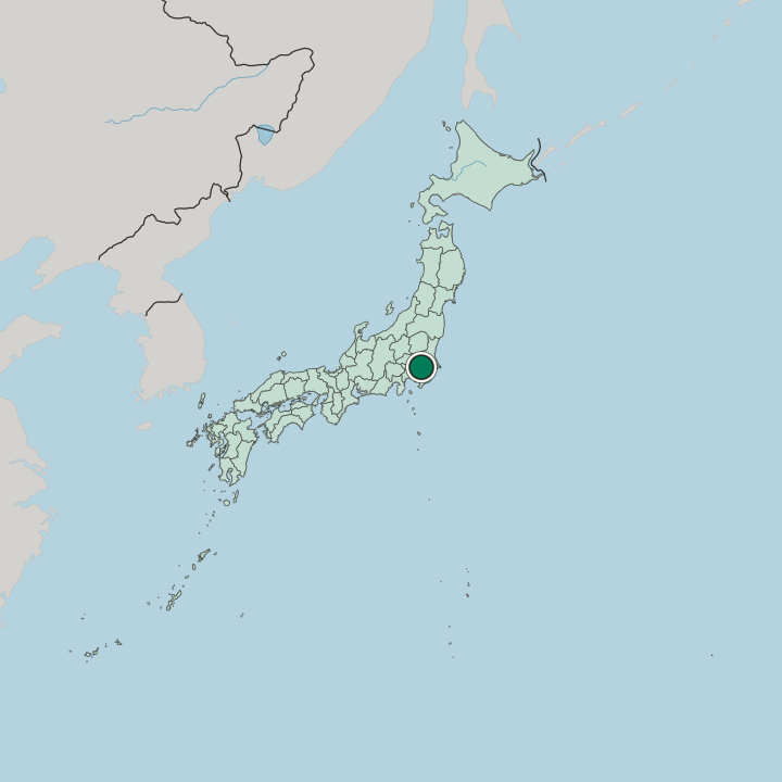 Map showing Ichikawa — In Japan