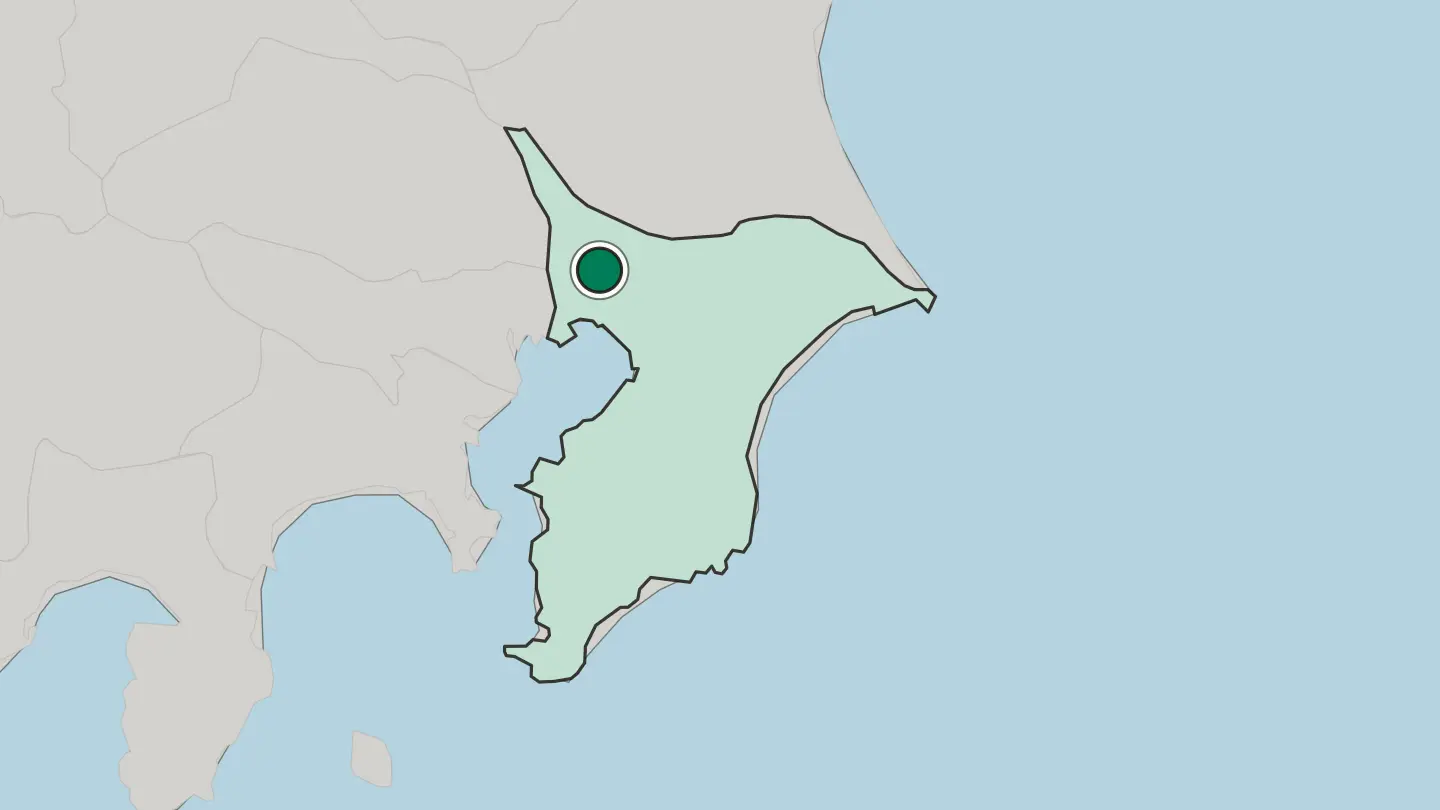 Map of Kamagaya in Japan