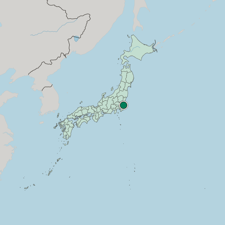 Map showing Narita — In Japan