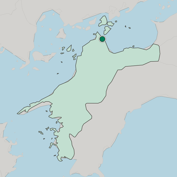 Map showing Imabari — In Ehime