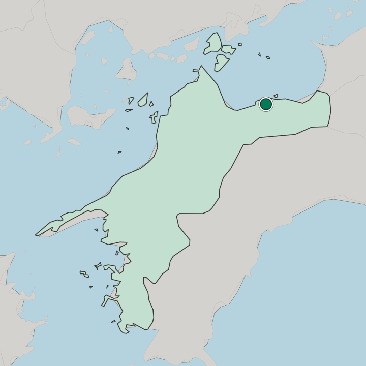 Map showing Niihama — In Ehime