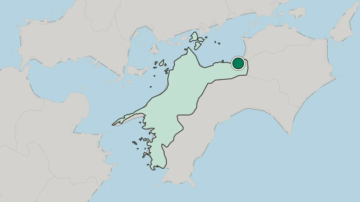 Map of Shikokuchūō in Japan