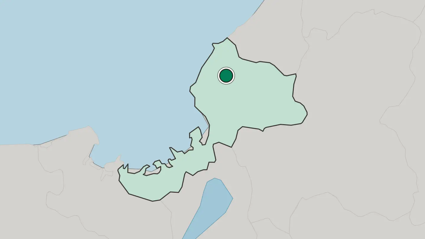 Map of Fukui-shi in Japan