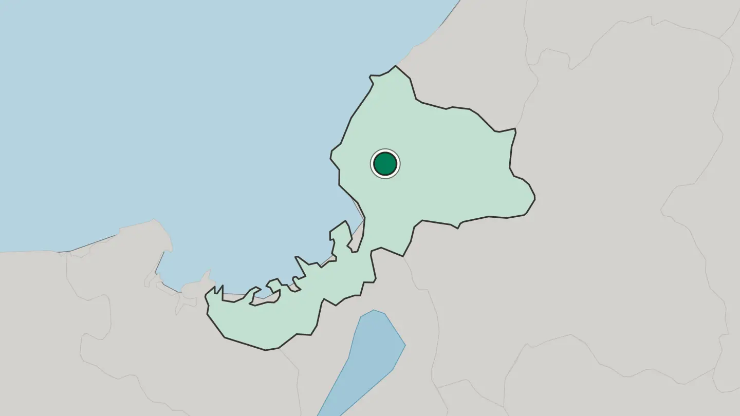Map of Sabae in Japan