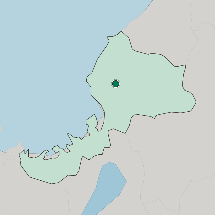Map showing Sabae — In Fukui