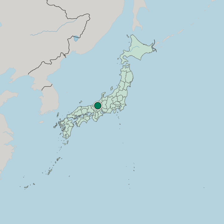 Map showing Tsuruga — In Japan