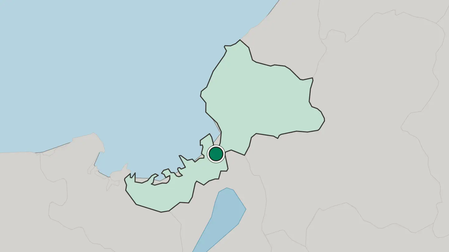 Map of Tsuruga in Japan