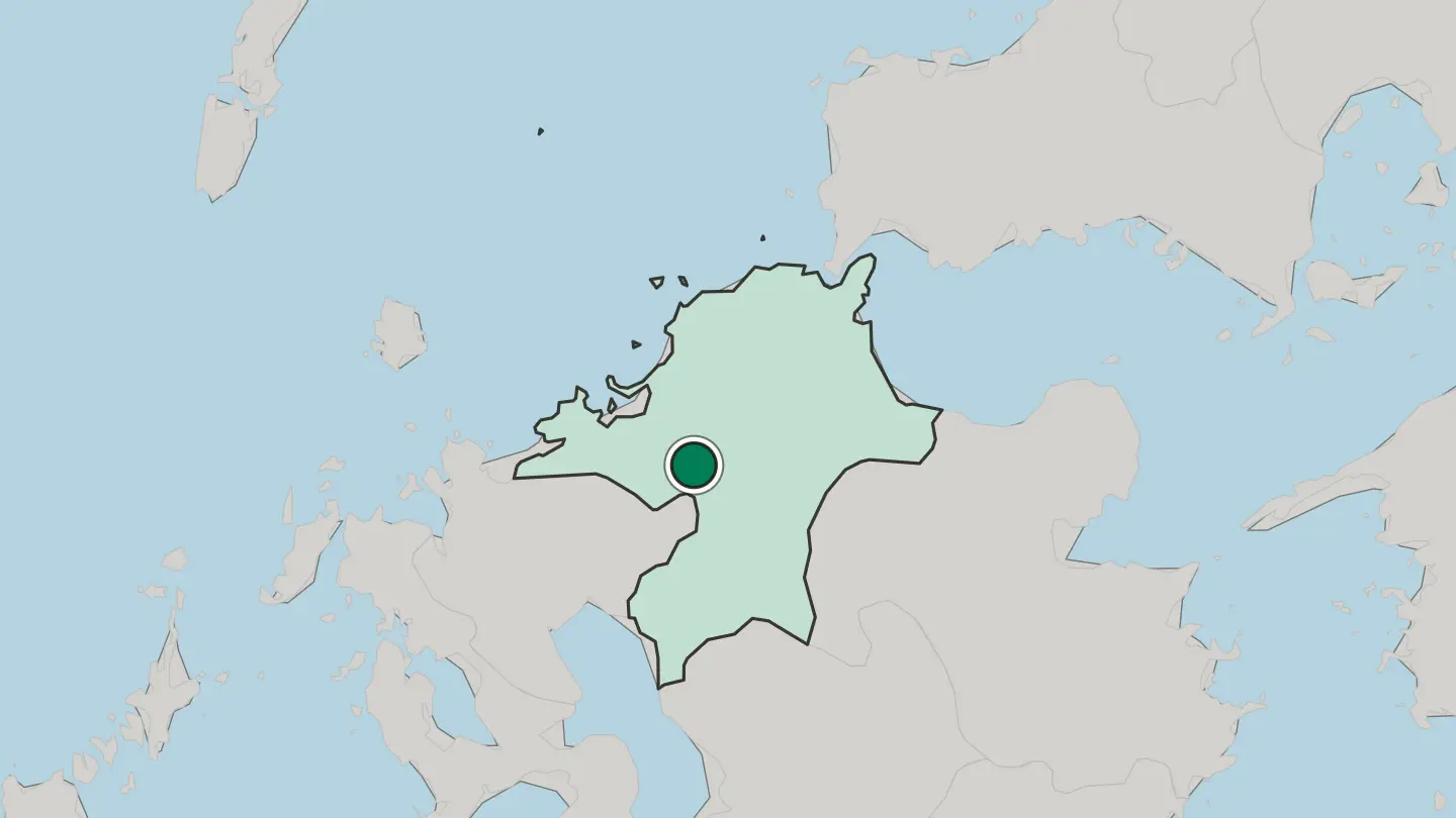 Map of Chikushino-shi in Japan