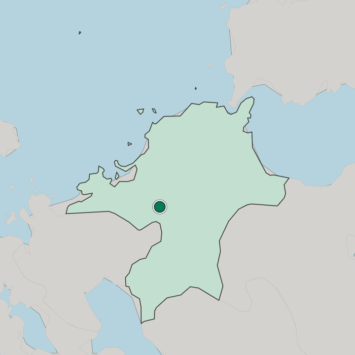 Map showing Chikushino-shi — In Fukuoka Prefecture
