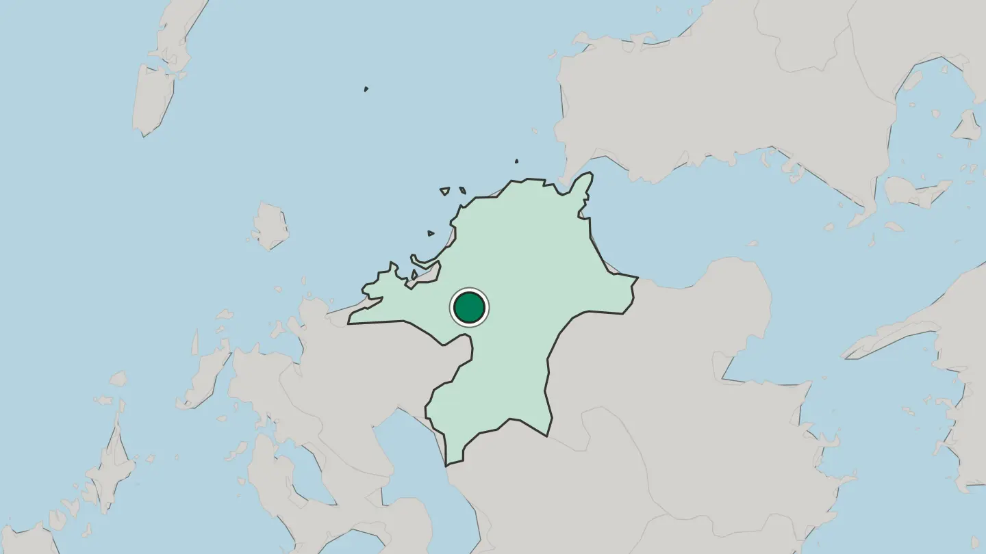 Map of Dazaifu in Japan