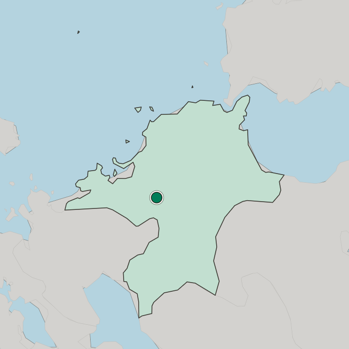 Map showing Dazaifu — In Fukuoka Prefecture