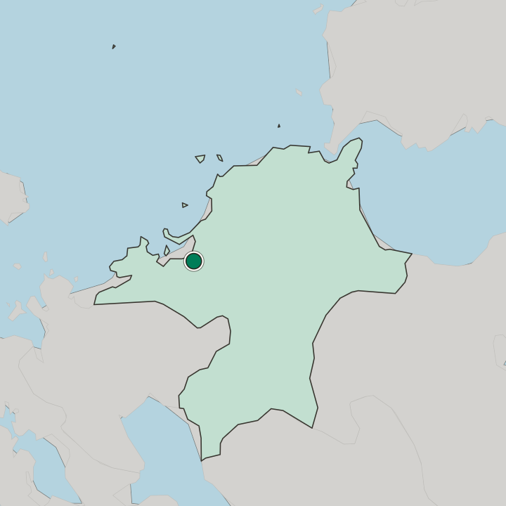 Map showing Nakasu — In Fukuoka Prefecture
