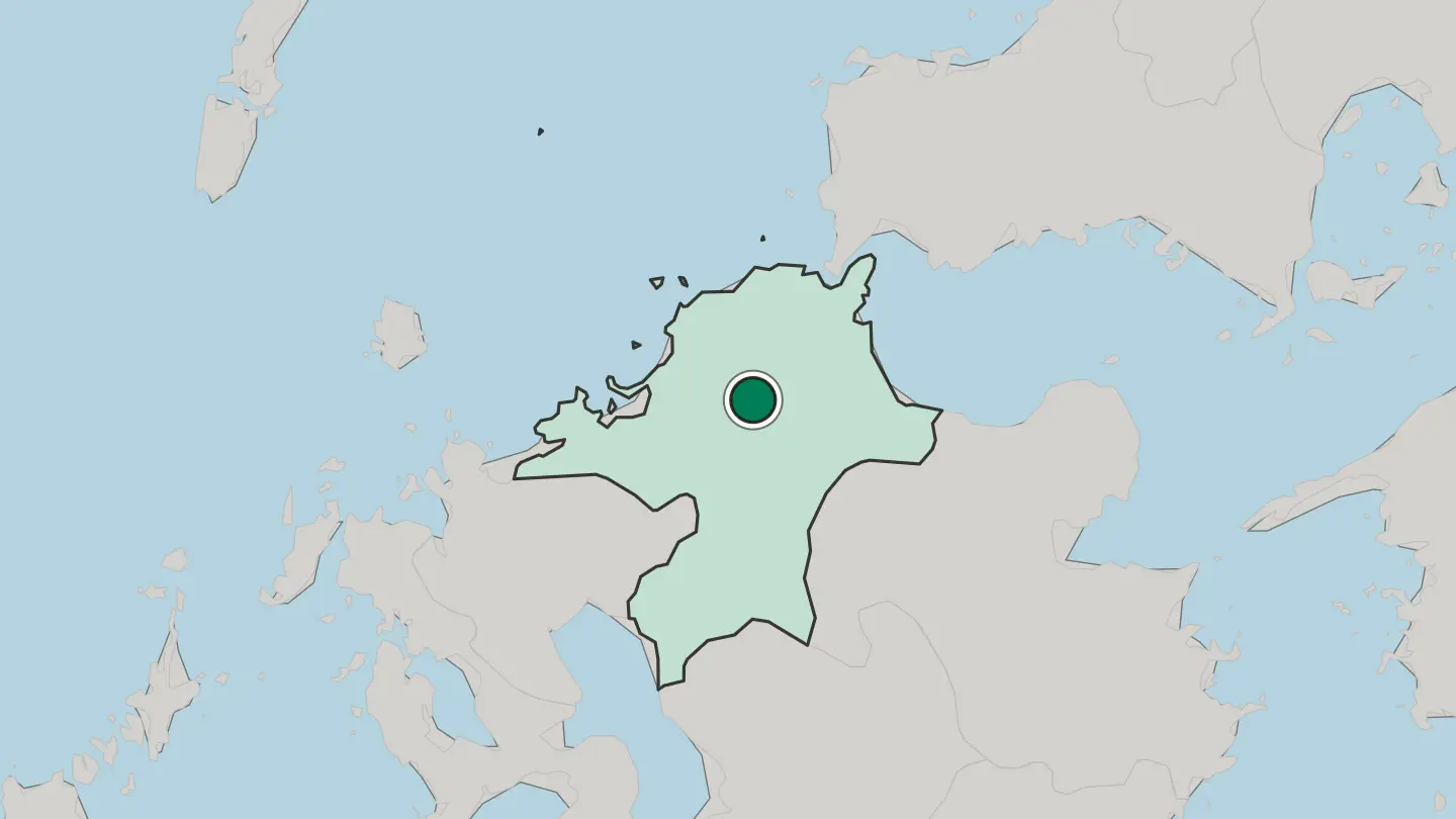 Map of Iizuka in Japan