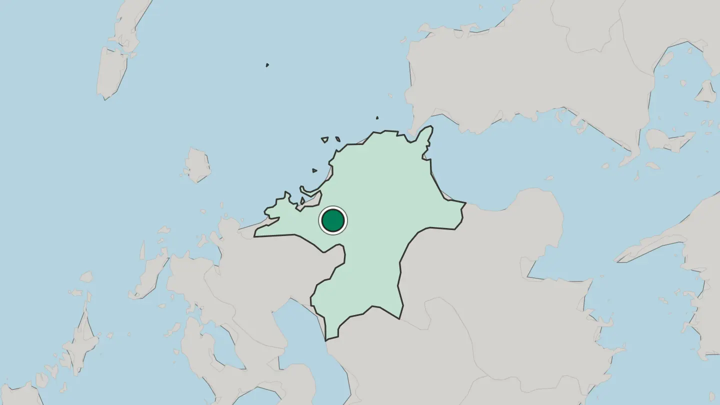 Map of Kasuga in Japan