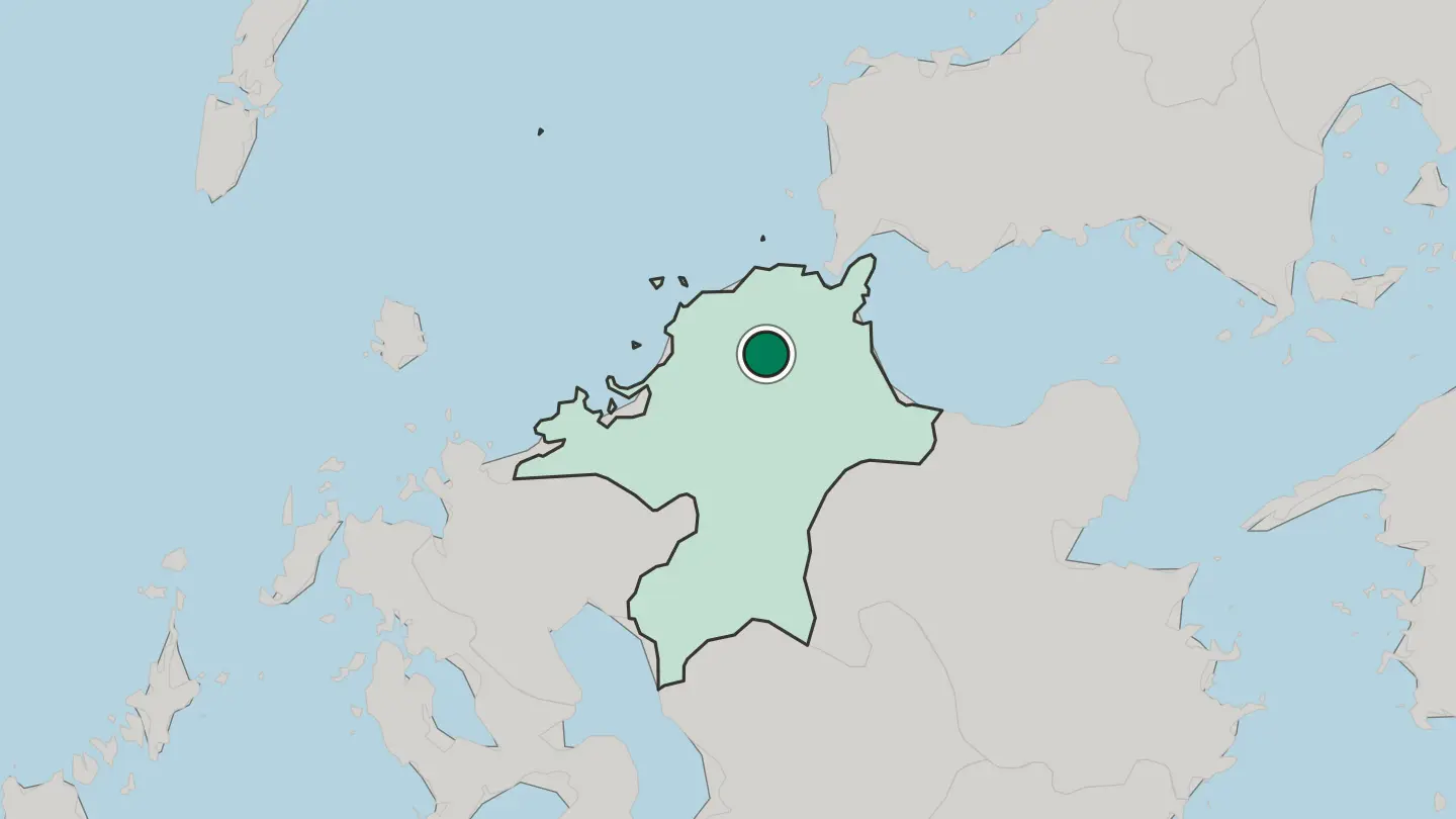 Map of Nōgata in Japan