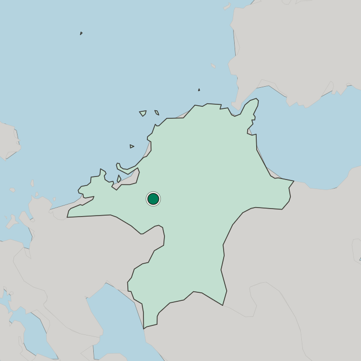 Map showing Ōnojō — In Fukuoka Prefecture