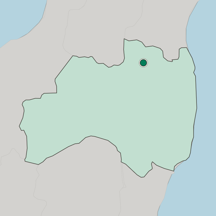 Map showing Fukushima — In Fukushima-ken