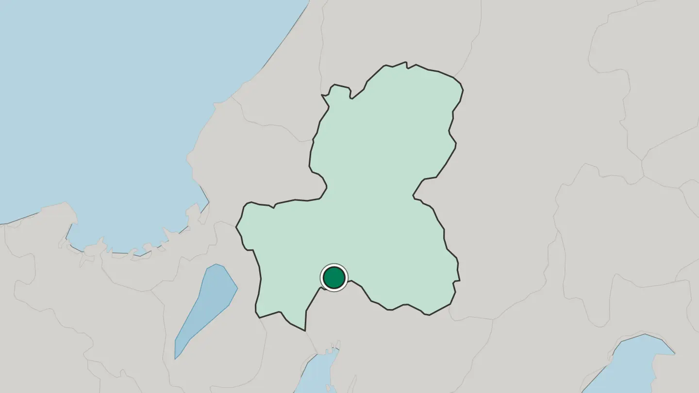 Map of Kakamigahara in Japan