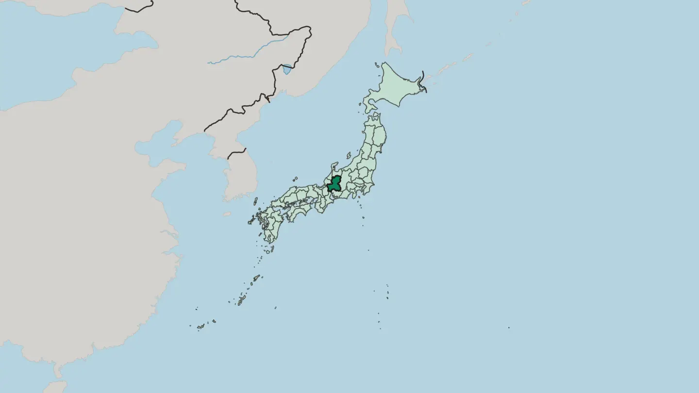 Map of Gifu in Japan