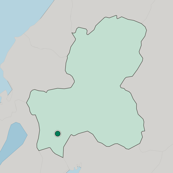 Map showing Ōgaki — In Gifu
