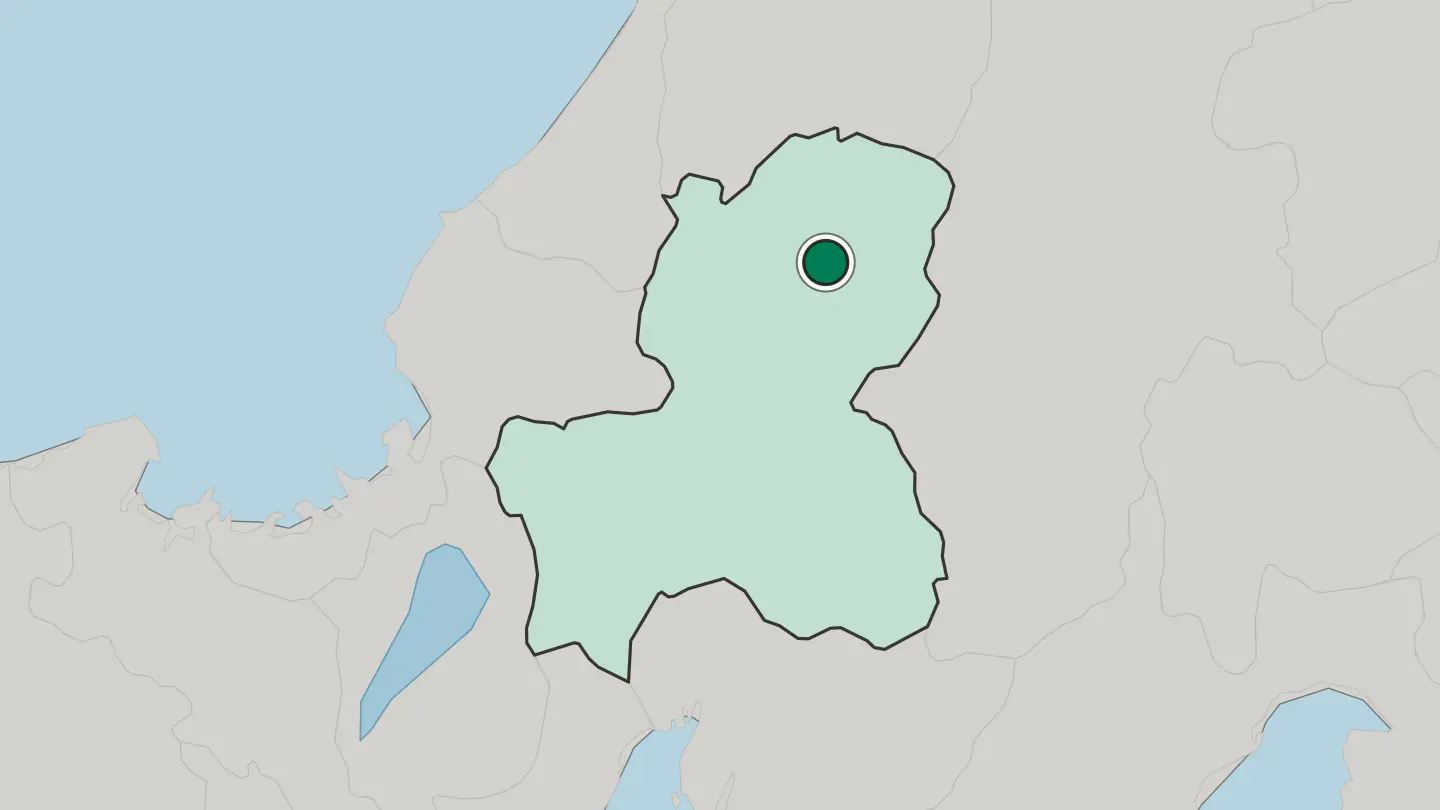Map of Takayama in Japan