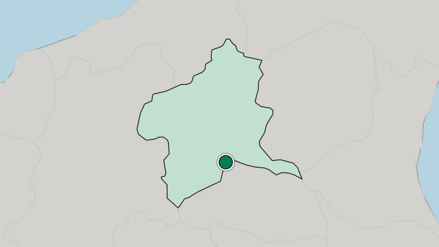 Map of Fujioka in Japan