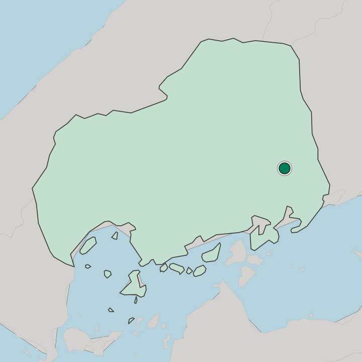 Map showing Fuchū — In Hiroshima-ken