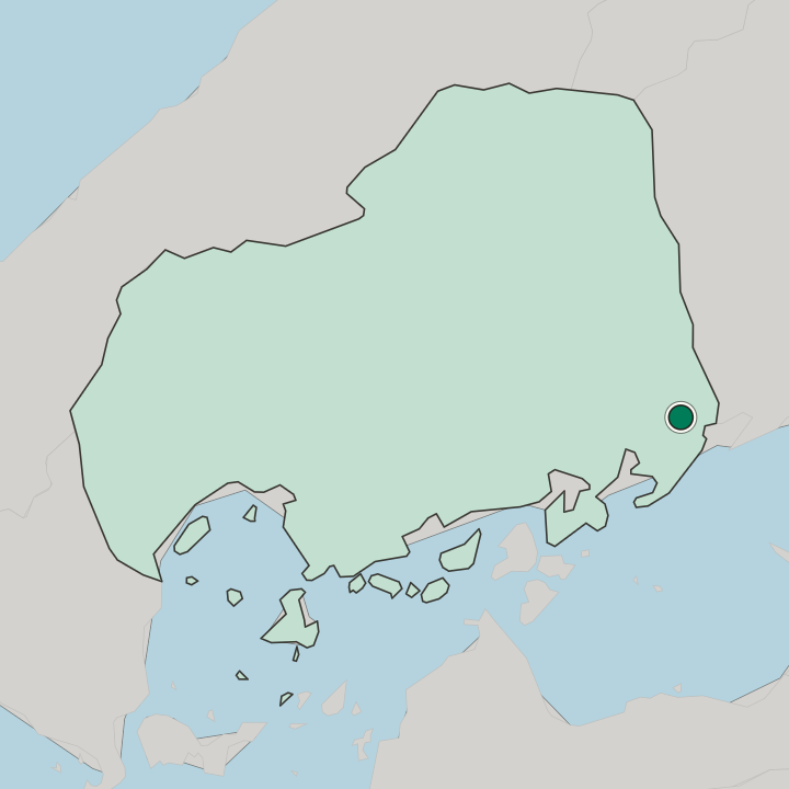 Map showing Fukuyama — In Hiroshima-ken