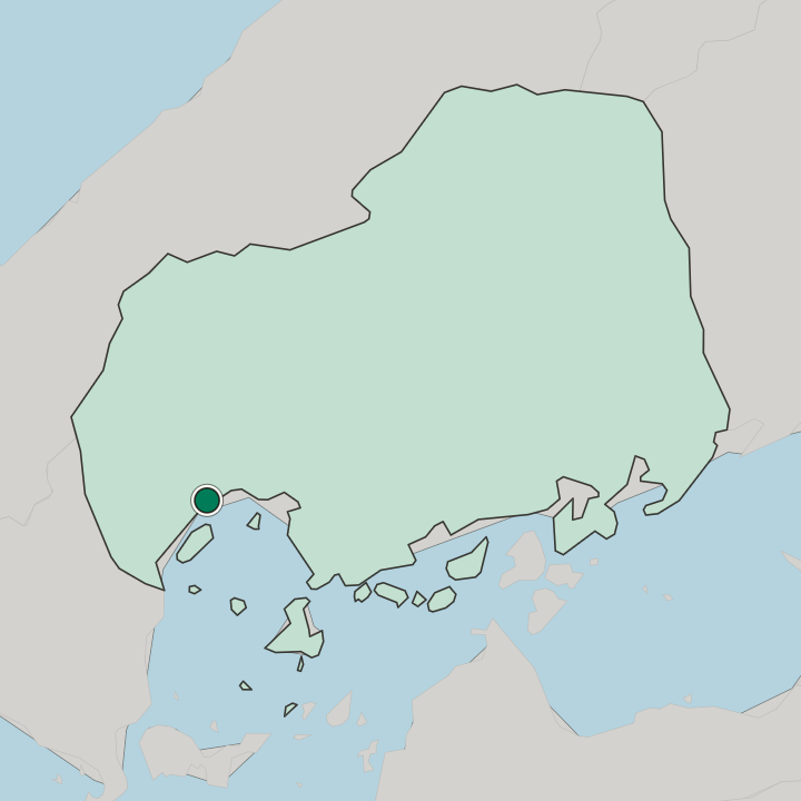 Map showing Hatsukaichi — In Hiroshima-ken