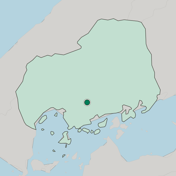 Map showing Higashihiroshima — In Hiroshima-ken