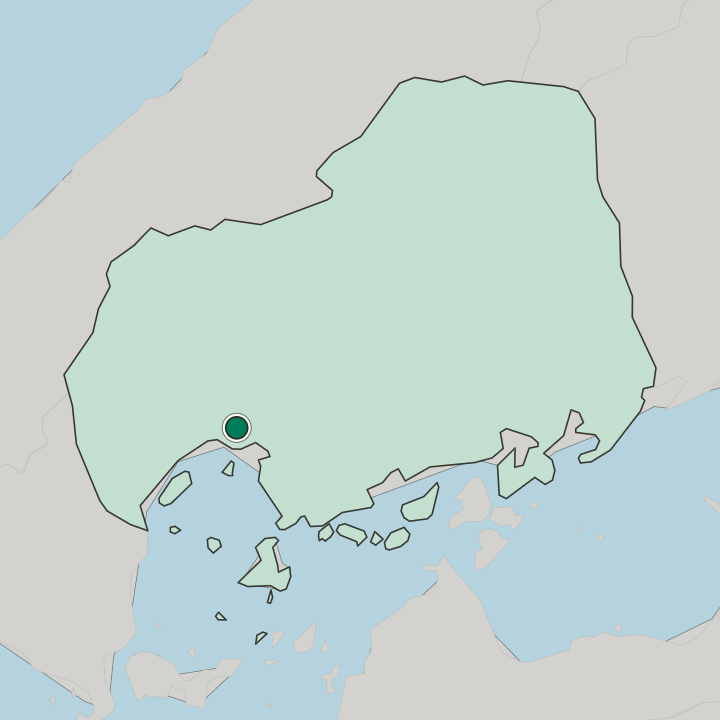 Map showing Hatchobori — In Hiroshima-ken