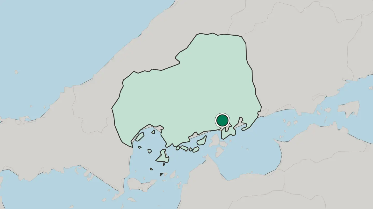 Map of Mihara in Japan