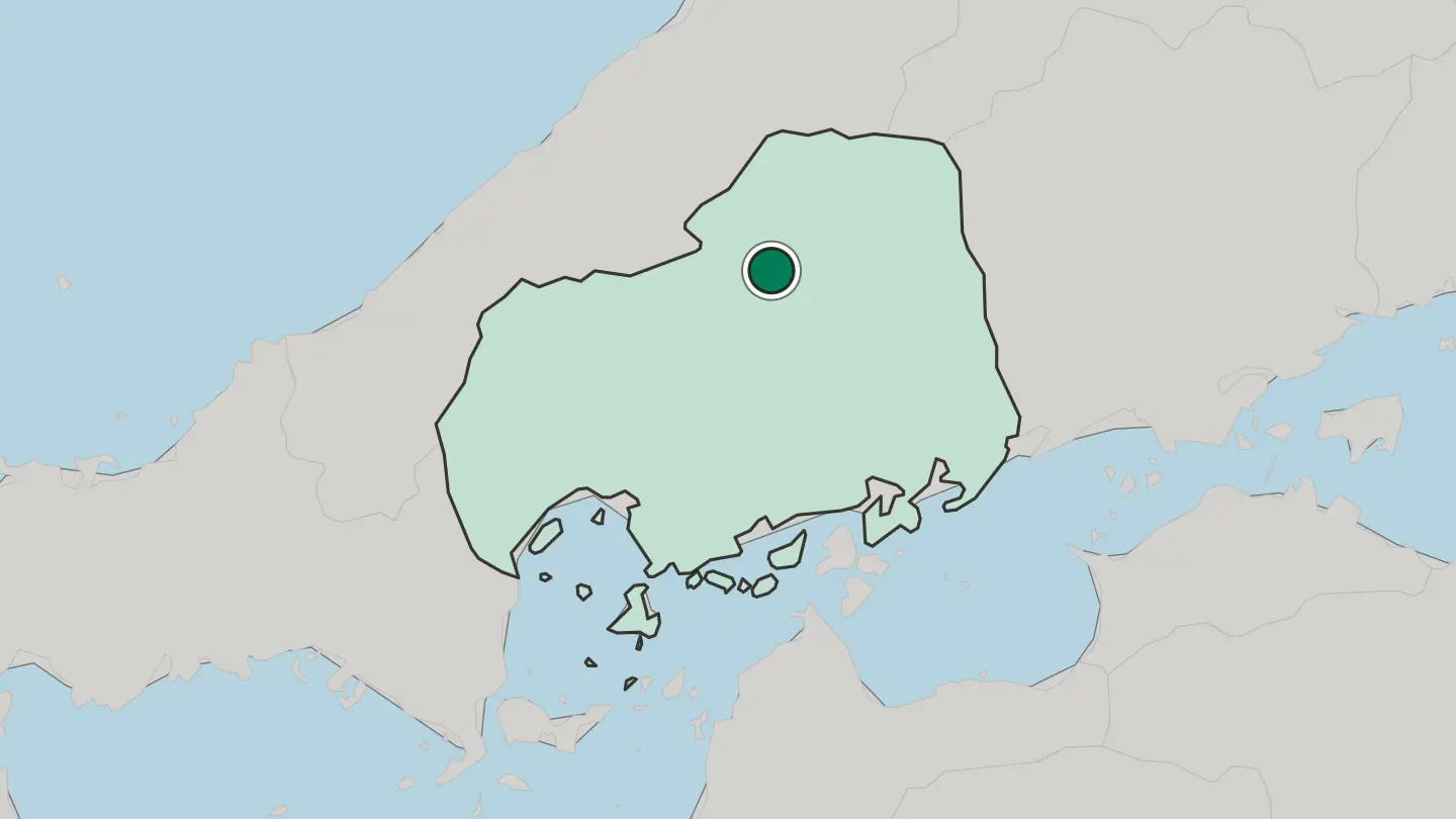 Map of Miyoshi in Japan
