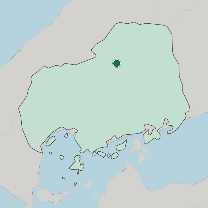Map showing Miyoshi — In Hiroshima-ken